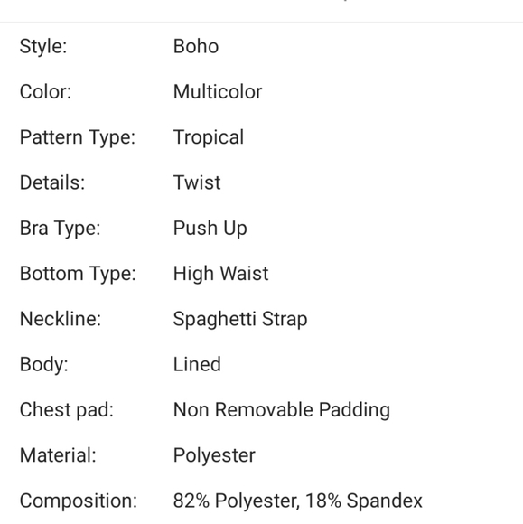 Tropical pattern bikini - Picture 4 of 4